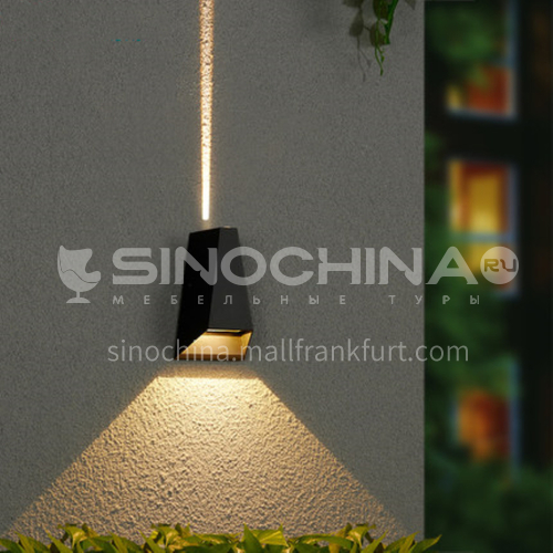 LED outdoor wall light simple exterior wall waterproof creative modern balcony garden light outdoor wall light-YY-8075